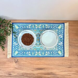 Cat / Dog Bowl Mat With Fringe