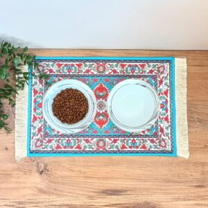 Cat / Dog Bowl Mat With Fringe